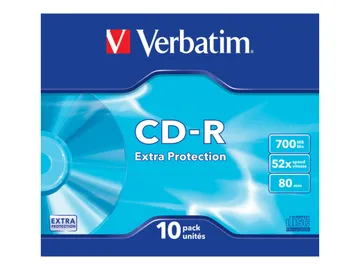 Verbatim 10 x CD-R — boîtier CD étroit