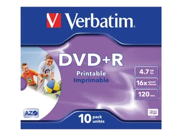 Verbatim DataLifePlus — 4.7 Go 16x, boîtier CD