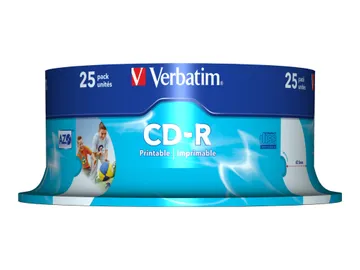 Verbatim DataLifePlus — 700 Mo 52x, surface imprimable, spindle