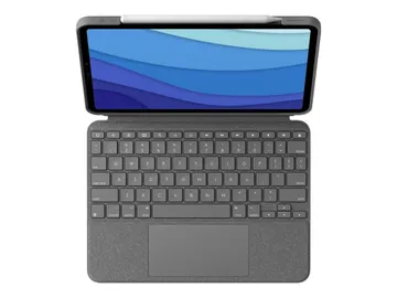 Logitech Combo Touch — avec trackpad, rétroéclairé, AZERTY, gris oxford
