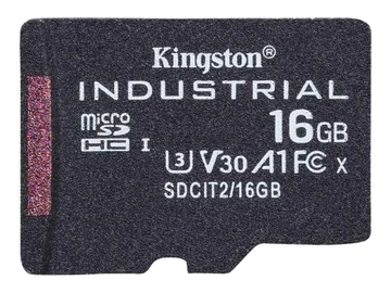 Kingston Industrial — microSDHC UHS-I, 16 Go