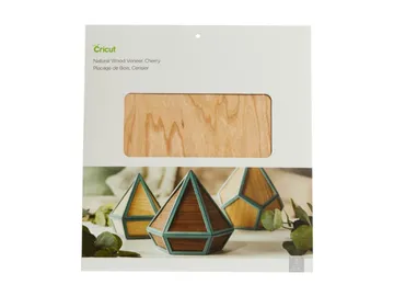 Cricut Natural Wood Veneer — 305 x 305 mm, 2 feuilles, cerise