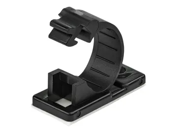 StarTech.com 100 Pinces Attache Câbles Adhésives Noir — Conformité TAA (pack de 100)