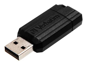 Verbatim PinStripe USB Drive — USB 2.0, noir, 32 Go