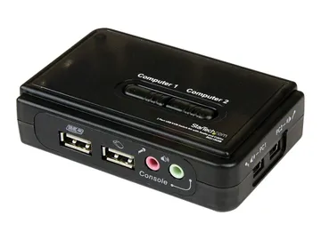 StarTech.com Kit commutateur KVM USB VGA à 2 ports avec audio et câbles