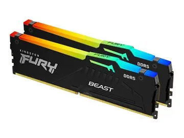 Kingston FURY Beast RGB — 64 Go: 2 x 32 Go, DIMM 288 broches, 5600 MT/s / PC5-44800