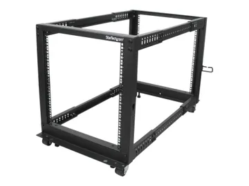 StarTech.com Rack de serveur réglable à cadre ouvert 12U 4 montants