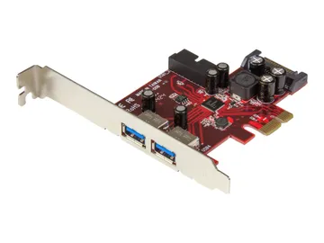 StarTech.com Carte contrôleur PCI Express à 4 ports USB 3.0 — 2 externes 2 internes, Adaptateur USB
