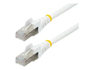 StarTech.com Câble Ethernet CAT6a 10m — 10 GbE 100W PoE S/FTP, RJ-45 (M) pour RJ-45 (M), 10 m, blanc