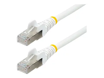 StarTech.com Câble Ethernet CAT6a 2m — 10 GbE 100W PoE S/FTP, RJ-45 (M) pour RJ-45 (M), CAT 6a, blanc