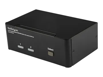 StarTech.com Commutateur KVM 2 ports DisplayPort — 2560 x 1600, 2 x KVM / audio, 1 utilisateur local
