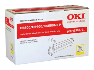 OKI Jaune — pour C5550 MFP, 5800dn, 5800Ldn