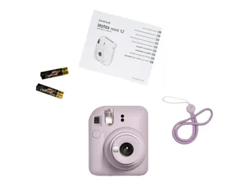 Fujifilm Instax Mini 12 — objectif : 60 mm, instax mini violet lilas