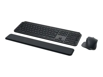 Logitech MX Keys S Combo — sans fil, Bluetooth LE, rétroéclairé, avec Palm Rest