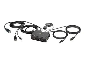 StarTech.com Switch KVM Hybride USB-C à 2 Ports
