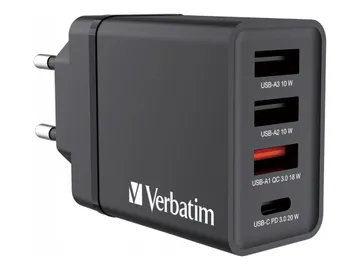 Verbatim Adaptateur secteur — 30 Watt, PD 3.0, QC 3.0