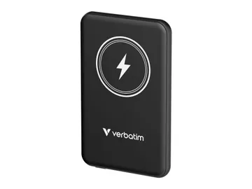 Verbatim Charge 'n' Go — 5000 mAh, 20 Watt, 2.4 A, support magnétique