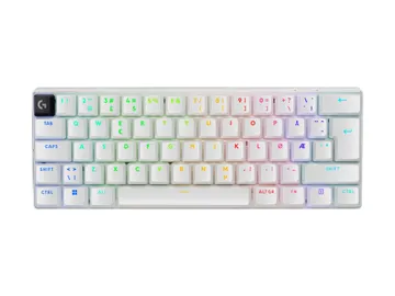 Logitech PRO X 60 — sans fil, Bluetooth, backlit, QWERTY, blanc