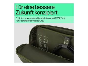 HP Sacoche pour ordinateur portable — 15.6", modulaire, gris, réf. 9J497AA