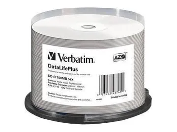 Verbatim DataLifePlus — 700 Mo 52x, blanc