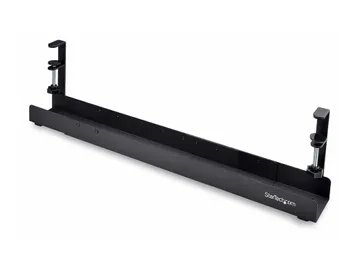 StarTech.com Under Desk Cable Management Tray — Clamp-on Installation, Plateau de gestion de câbles, montable , noir