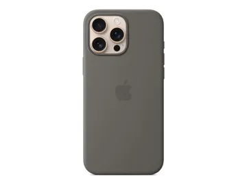 Apple Coque de protection pour téléphone portable — pour iPhone 16 Pro Max, compatibilité avec MagSafe, silico, gris pierre