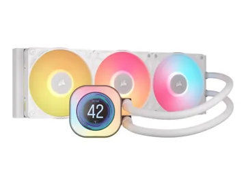 Corsair iCUE Link TITAN 360 RX LCD — Taille de radiateur : 360 mm, (pour : LGA1851, LGA1700, blanc