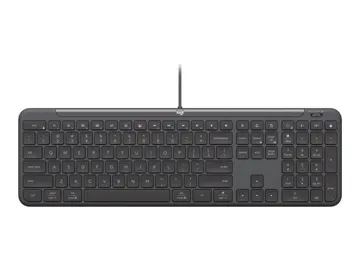 Logitech Signature Slim Wired K620 for Business — USB-C, Clavier, full size, QWERTY, Suisse
