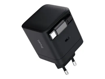 Trust Maxo Adaptateur secteur — 65 watt, PD (USB-C), avec câble rétractable