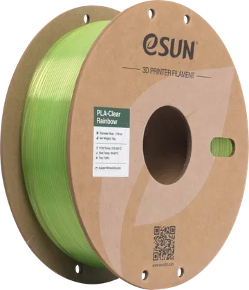 Esun PLA Clear 1.75mm GREEN CRYSTAL 1kg