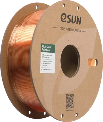 Esun PLA Clear 1.75mm YELLOW Pink 1kg