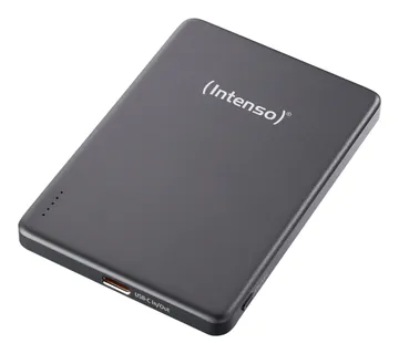 Intenso Batterie Externe Magnétique MW5000 5000 mAh – Compatible MagSafe — 5,91 V, Charge Sans Fil 15W, USB-C , réf. 7344024