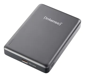 Intenso Batterie Externe Magnétique MW10000 10000 mAh – Compatible MagSa — 5,91 V, Charge Sans Fil 15W, USB-C , réf. 7344034