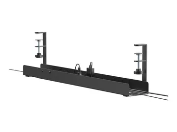 Neomounts Plateau de gestion de câbles — design à pince, universel, montable sur bureau