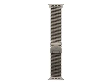Apple Boucle pour montre intelligente — 49 mm, pour Watch Hermès Series 12, SE 3, finition titane naturel, taille Large