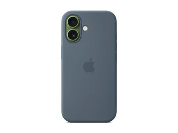 Apple Coque de protection pour téléphone portable — pour iPhone 17, compatibilité avec MagSafe, silicone, bleu ancre