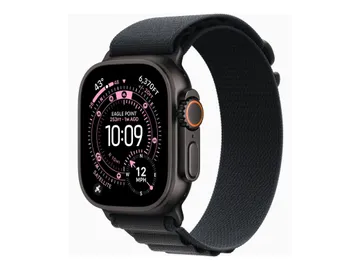 Apple Watch Ultra 3 — Wi-Fi 4, Bluetooth, titane noir, taille du bracelet : S