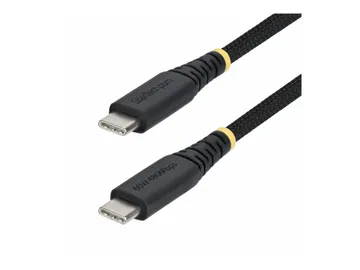 StarTech.com Câble USB — USB 2.0, USB Power Delivery (60W), 15 cm, noir