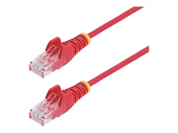 StarTech.com Cordon de raccordement — RJ-45 (M) pour RJ-45 (M), 3.6 mm, CAT 5/5e/6, rouge