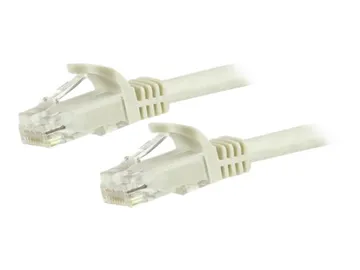 StarTech.com 15m CAT6 Ethernet Cable — Category 6, 24AWG (N6PATC15MWH), RJ-45 (M) pour RJ-45 (M)