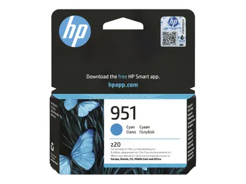 HP 951 9 ml — pour Officejet Pro 251dw, 276dw, 8100 ePrinter, cyan, réf. CN050AE#LS2