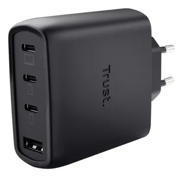 Trust Maxo 65W — 3 x USB C, 1 x USB A, Intérieure, Noir