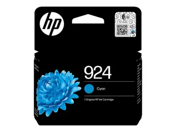 HP 924 6 ml — pour Officejet Pro 8120e, 8122e, 8125e, cyan, réf. 4K0U3NE#LS3