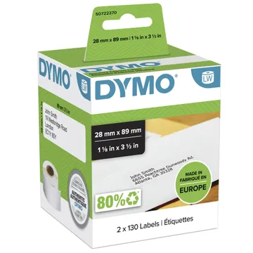 Dymo LabelWriter Étiquettes authentiques d'adresse autocollantes | 28mm