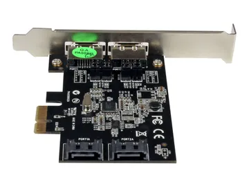 StarTech.com Carte contrôleur PCI Express avec 2 ports SATA III interne
