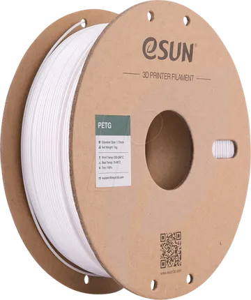 Esun PETG+ 1,75mm WHITE 1KG PAPER ROLL
