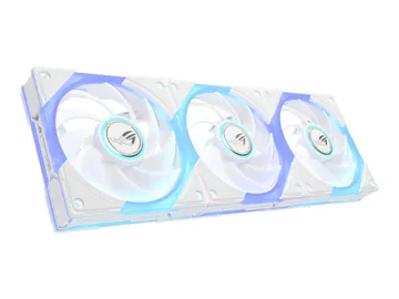 ASUS ROG Eurux GR120 — 120 mm, blanc (pack de 3), ventilateur châssis, réf. 90DA00K3-B09020