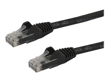 StarTech.com 15m CAT6 Ethernet Cable — Category 6, 24AWG (N6PATC15MBK), RJ-45 (M) pour RJ-45 (M)