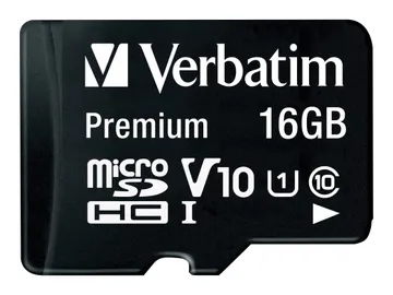 Verbatim Carte mémoire flash (adaptateur microSDHC — Class 10, SD inclus(e)), micro SDHC