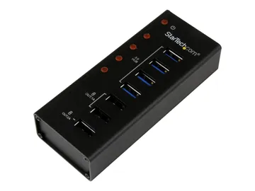 StarTech.com Hub USB 3.0 Alimenté de 4 ports avec Station de Recharge de